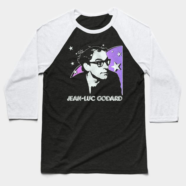 Jean-Luc Godard Baseball T-Shirt by darklordpug